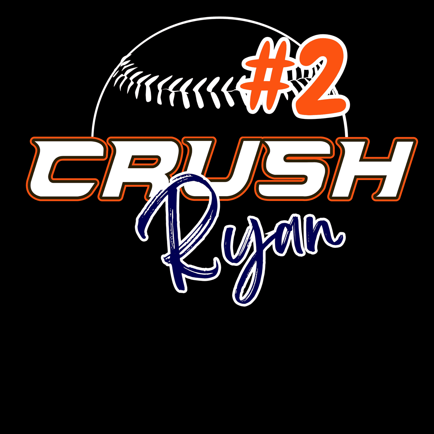 White Crush Window Decal
